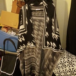 Calvin Klein Black and White Cardigan Sweater (READ DESC)